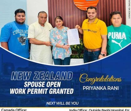 Priyanka Newzealand Spouse Work Permit